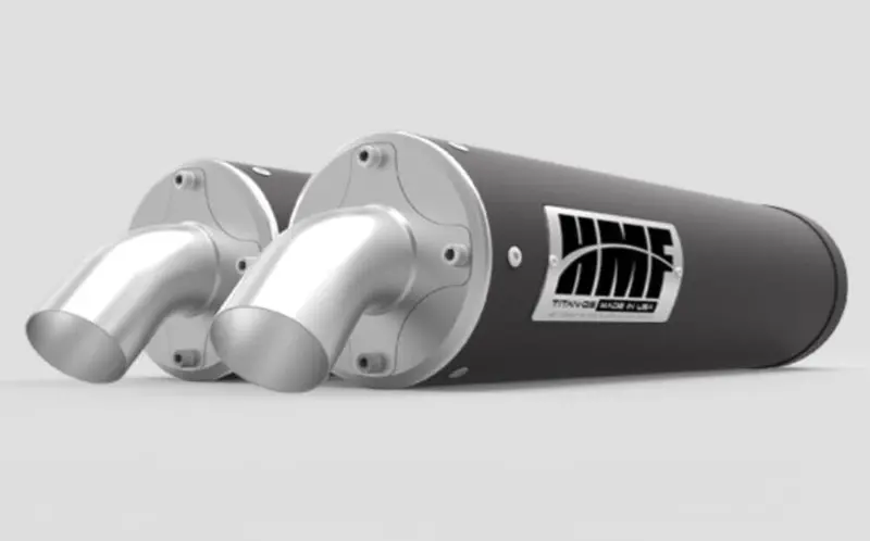 Hmf '16-'21 Polaris Rzr Xp Turbo/Turbo S Titan-Qs Dual Slip-On Exhaust Systems 2
