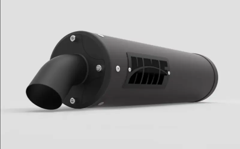 Hmf '16-'23 Polaris General Titan-Qs Slip On Exhaust Systems - Blackout 2