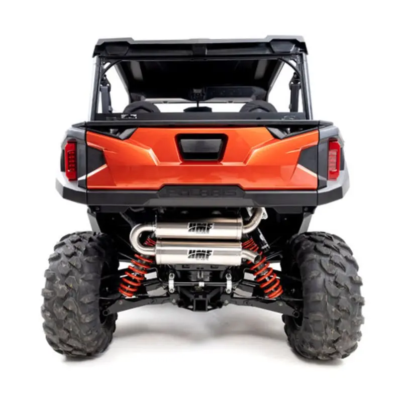 Hmf '16-'23 Polaris General Titan-Qs Twin Loop Exhaust Systems 1