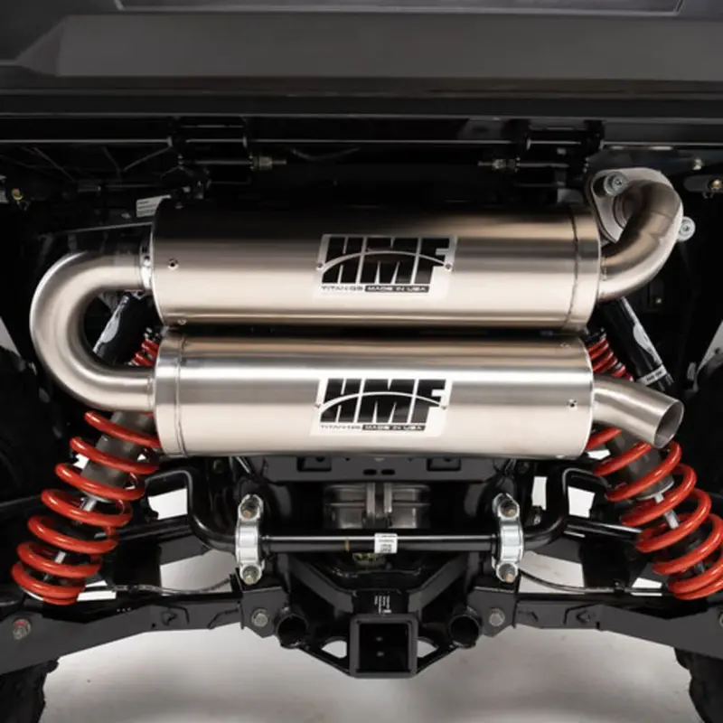 Hmf '16-'23 Polaris General Titan-Qs Twin Loop Exhaust Systems 2