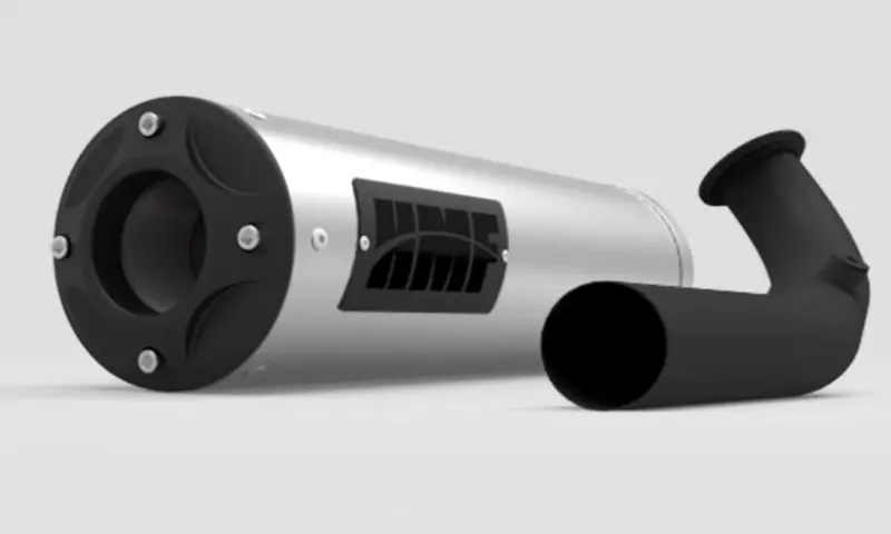 Hmf '17-'21 Can-Am Maverick X3 Titan-Ss Big Core (Turbo Back) Exhaust Systems - Blackout 1
