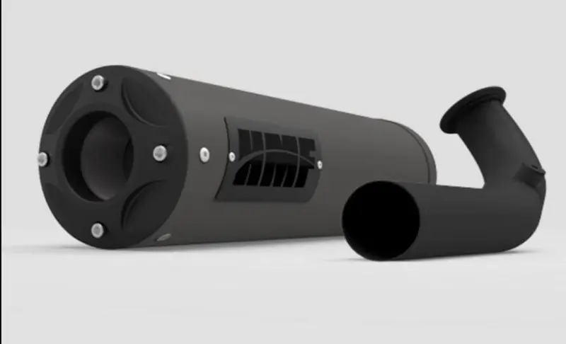 Hmf '17-'21 Can-Am Maverick X3 Titan-Ss Big Core (Turbo Back) Exhaust Systems - Blackout 2
