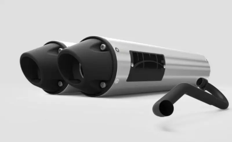 Hmf '17-'22 Can-Am Maverick X3 Performance Dual Full (Turbo Back) Exhaust Systems - Blackout 1