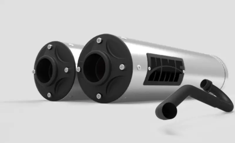 Hmf '17-'22 Can-Am Maverick X3 Titan-Xl Dual Full (Turbo Back) Exhaust Systems - Blackout 1