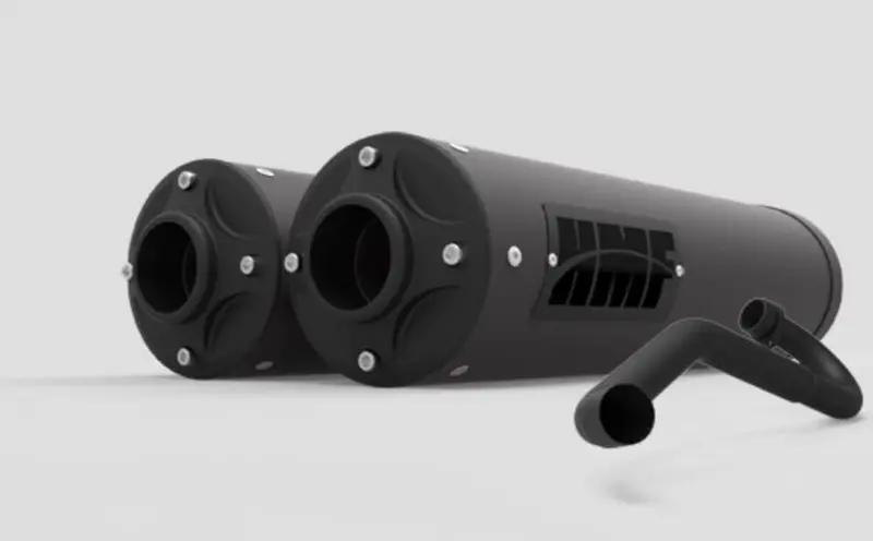 Hmf '17-'22 Can-Am Maverick X3 Titan-Xl Dual Full (Turbo Back) Exhaust Systems - Blackout 2