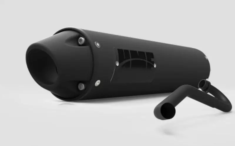 Hmf '18-'22 Polaris Rzr Rs1 Performance Series Big Core Full Exhaust Systems - Blackout 2