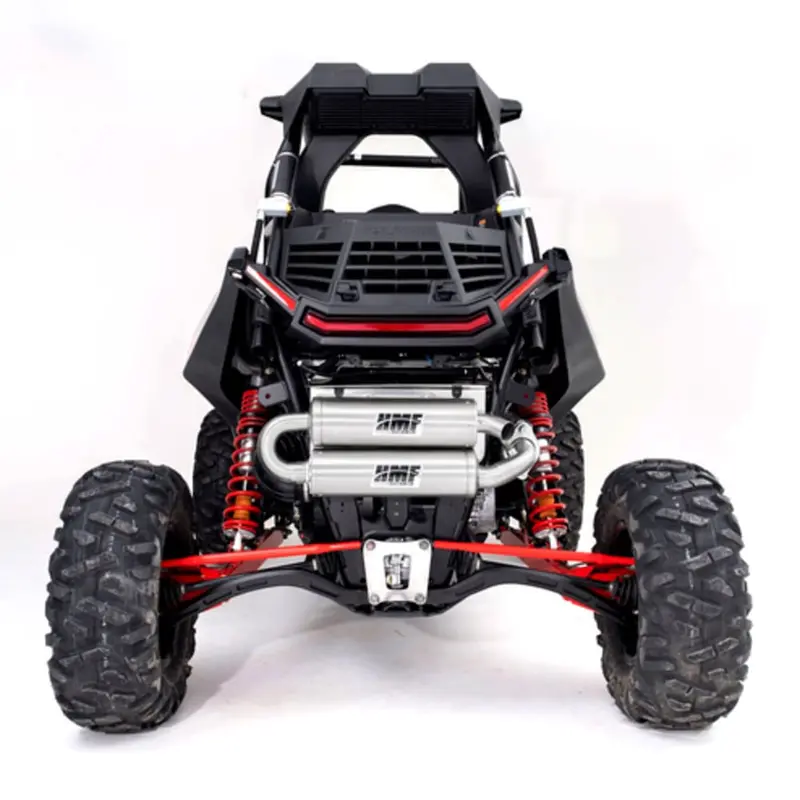 Hmf '18-'22 Polaris Rzr Rs1 Titan-Qs Twin Loop Exhaust Systems 2