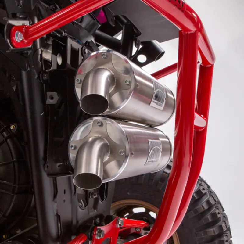 Hmf '18-'22 Polaris Rzr Rs1 Titan-Xl Dual Full Exhaust Systems 1