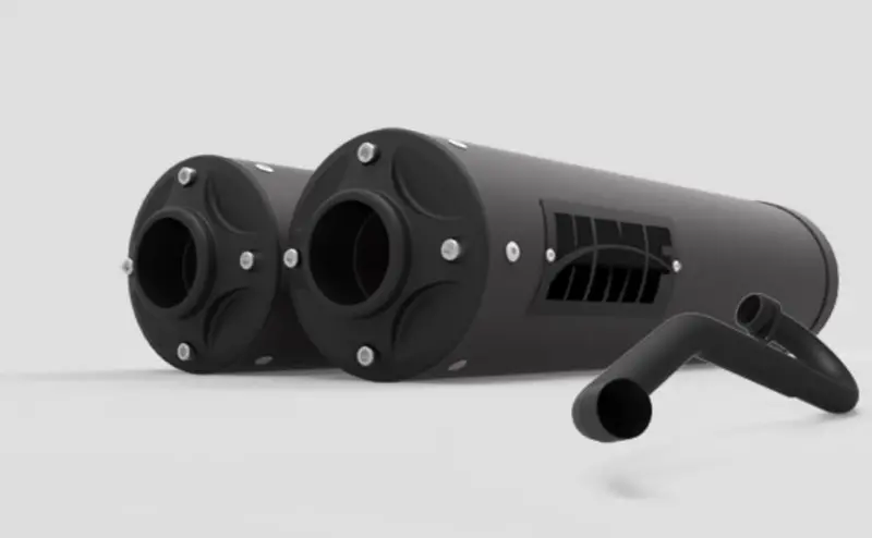Hmf '19-'23 Honda Talon 1000R/X Titan Series Dual Full Exhaust Systems - Blackout 2