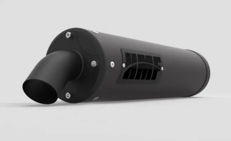 Hmf '20-'22 Polaris Ranger 1000 Titan-Qs Slip On Exhaust Systems - Blackout 2