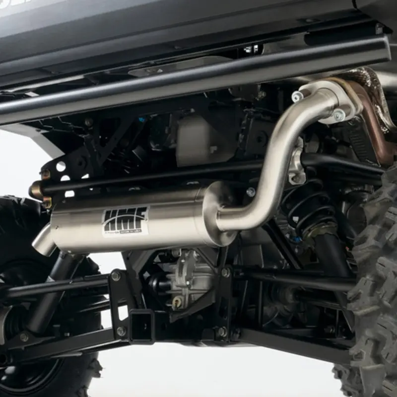 Hmf '20-'22 Polaris Ranger 1000 Titan-Xl Slip On Exhaust Systems - Blackout 1