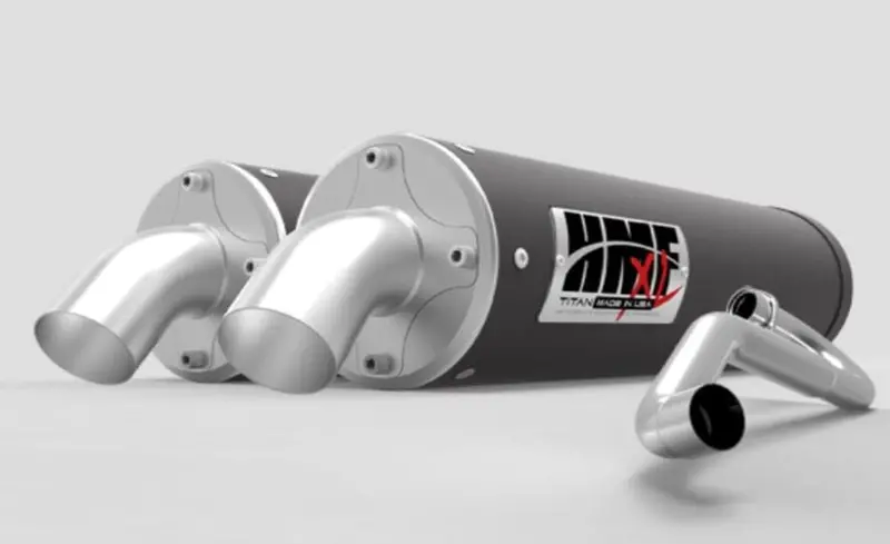 Hmf '20-'22 Polaris Rzr Pro Xp Dual Full (Turbo Back) Titan Exhaust 1