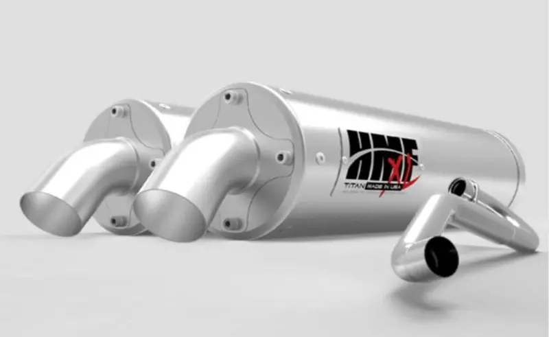 Hmf '20-'22 Polaris Rzr Pro Xp Dual Full (Turbo Back) Titan Exhaust 3