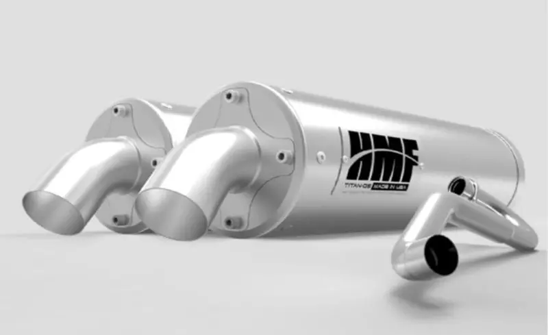Hmf '20-'22 Polaris Rzr Pro Xp Dual Full (Turbo Back) Titan Exhaust 4