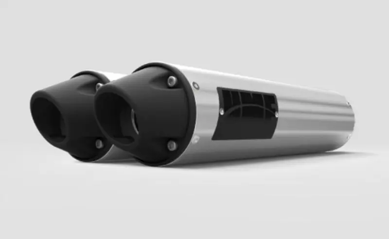 Hmf '20-'22 Polaris Rzr Pro Xp Performance Series Dual Slip-On Exhaust Systems - Blackout 1