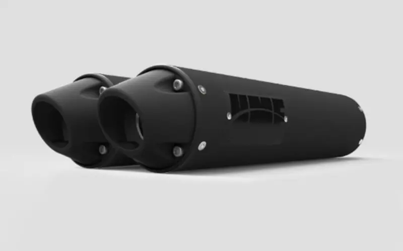 Hmf '20-'22 Polaris Rzr Pro Xp Performance Series Dual Slip-On Exhaust Systems - Blackout 2