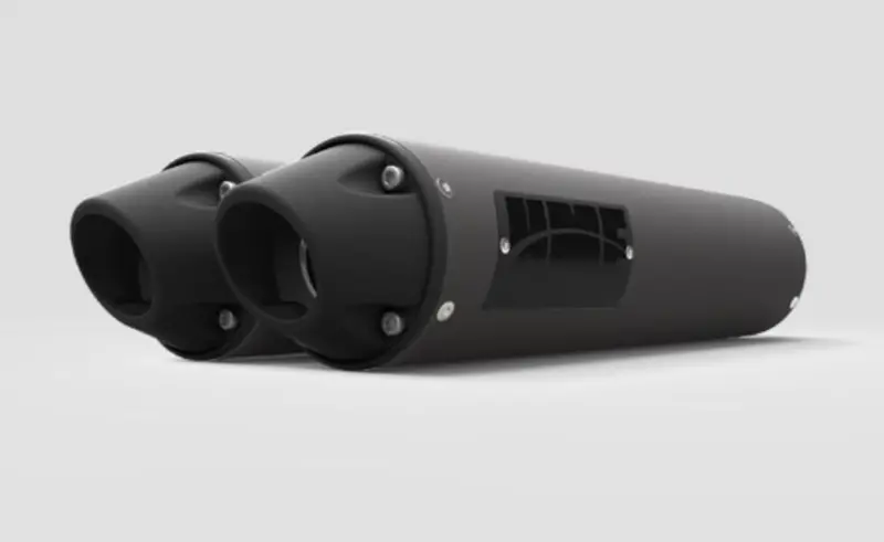Hmf '20-'22 Polaris Rzr Pro Xp Performance Series Dual Slip-On Exhaust Systems - Blackout 3