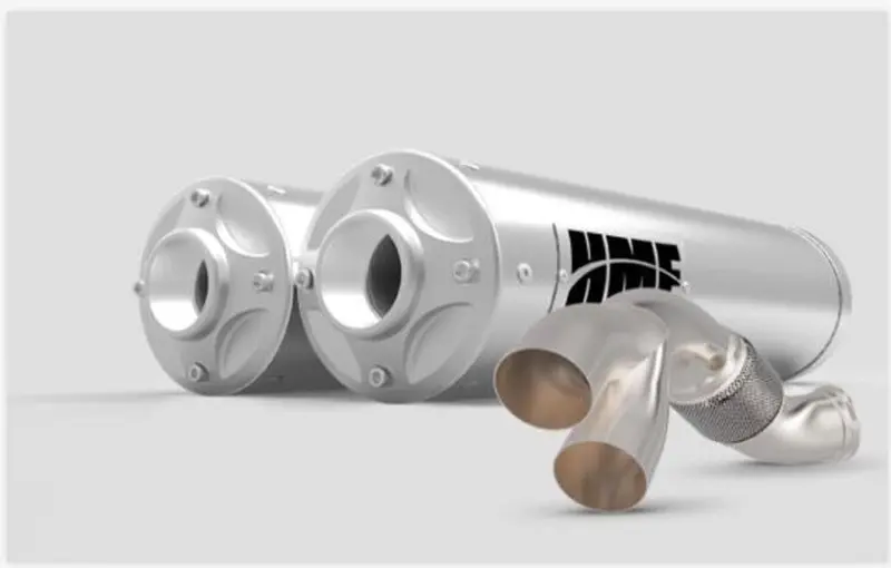 Hmf Can-Am Maverick R Big Core Dual Turbo Back Exhaust Systems 1