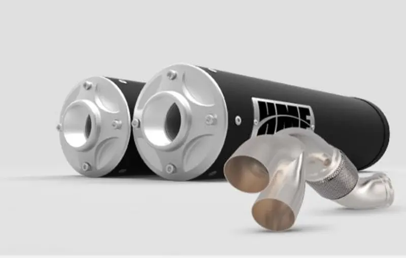Hmf Can-Am Maverick R Big Core Dual Turbo Back Exhaust Systems 2
