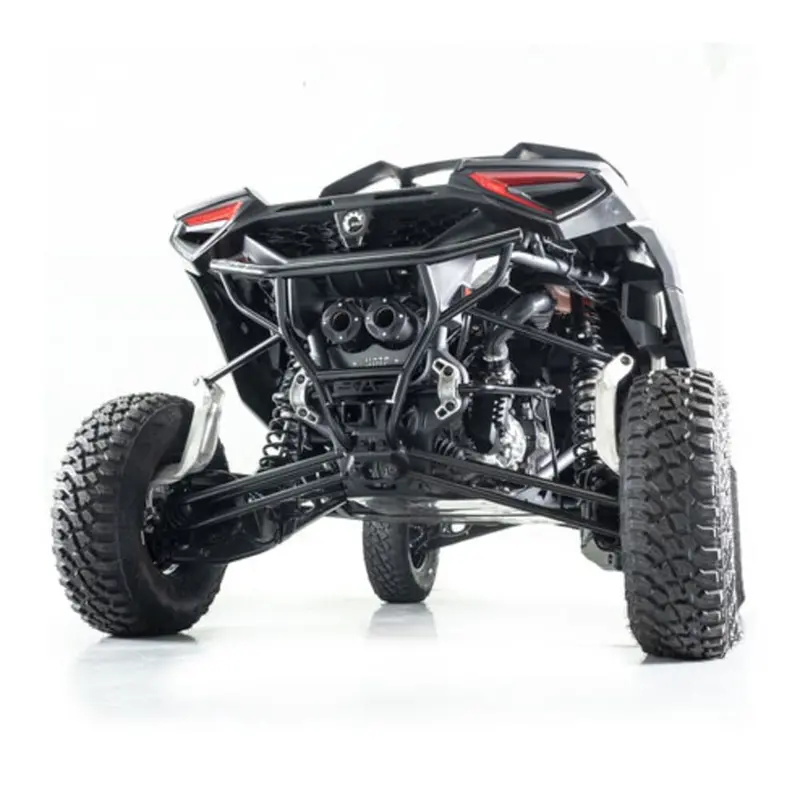 Hmf Can-Am Maverick R Big Core Dual Turbo Back Exhaust Systems 3