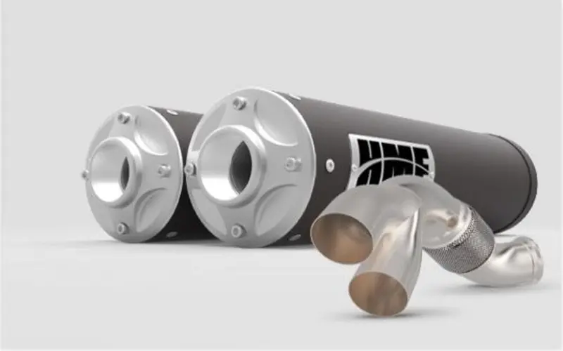 Hmf Can-Am Maverick R Big Core Dual Turbo Back Exhaust Systems 3