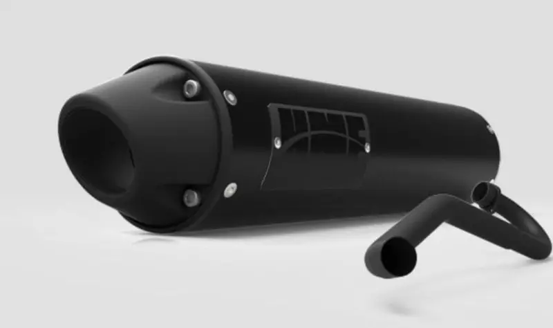 Hmf Can-Am Maverick Turbo Performance Big Core 3/4 Exhaust System - Blackout 2
