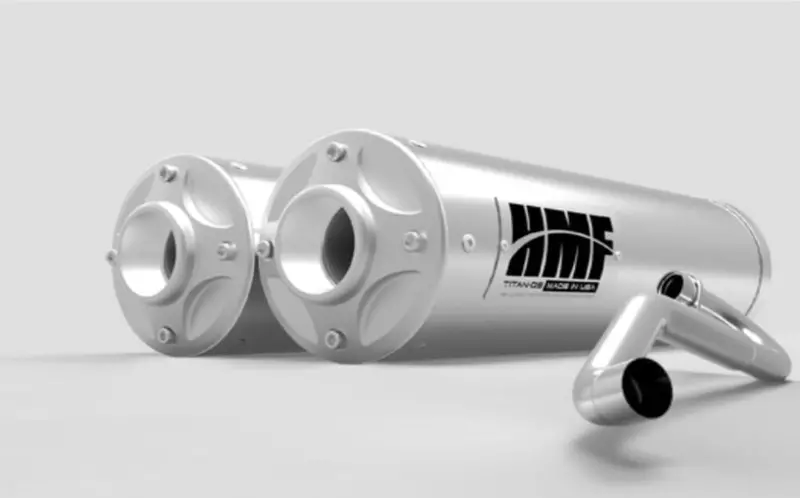 Hmf Can-Am Maverick X3 Titan Dual Full (Turbo Back) Exhaust Systems 1