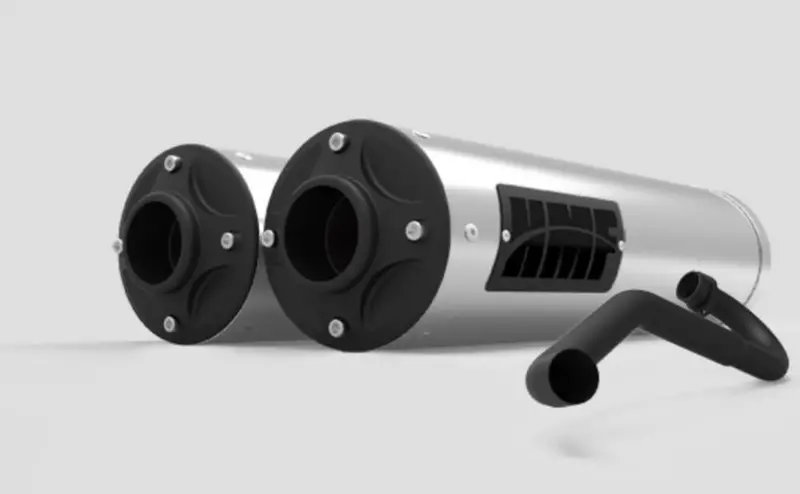 Hmf Can-Am Maverick X3 Titan-Qs Dual Full (Turbo Back) Exhaust Systems - Blackout 1
