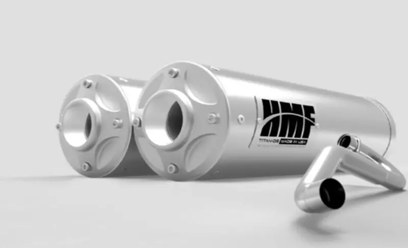 Hmf Can-Am Maverick Xds Turbo Titan-Qs Dull Full Exhaust Systems 1