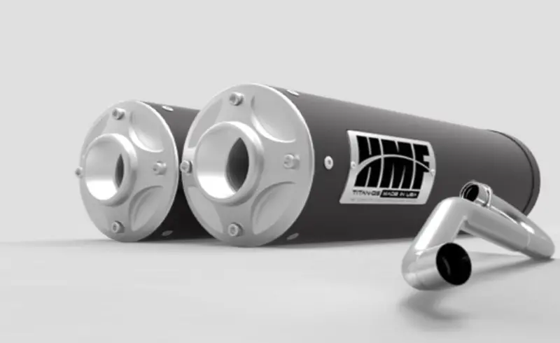 Hmf Can-Am Maverick Xds Turbo Titan-Qs Dull Full Exhaust Systems 2