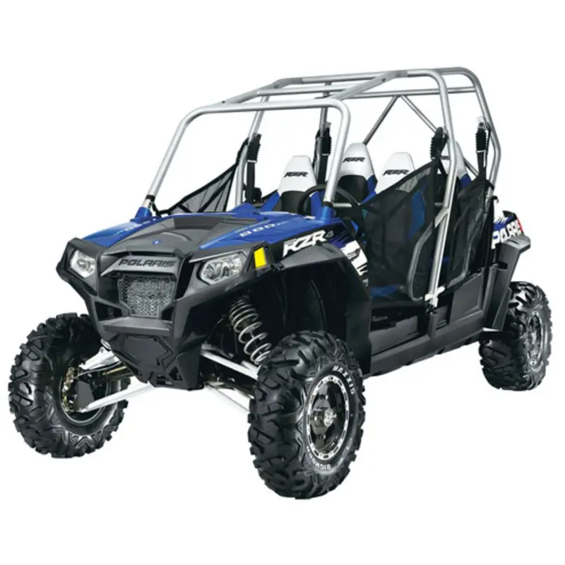 Hmf Polaris Rzr 4 800 Titan-Xl Full Exhaust Systems - Blackout 1