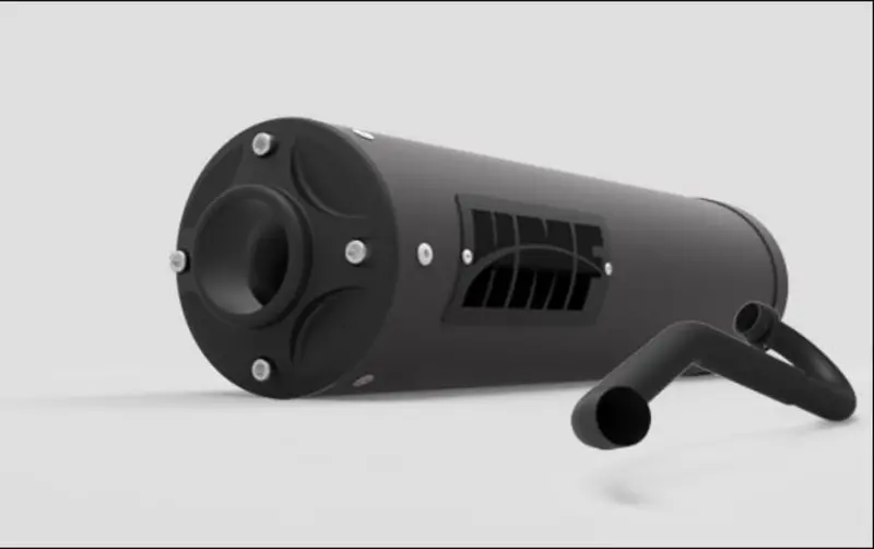 Hmf Polaris Rzr 4 800 Titan-Xl Full Exhaust Systems - Blackout 2