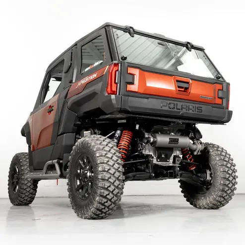 Hmf Polaris Xpedition Single Slip-On Exhaust - Blackout 1