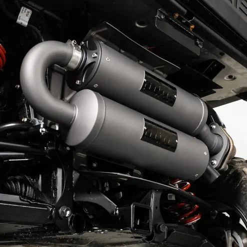 Hmf Polaris Xpedition Twin Loop System Exhaust - Blackout 2