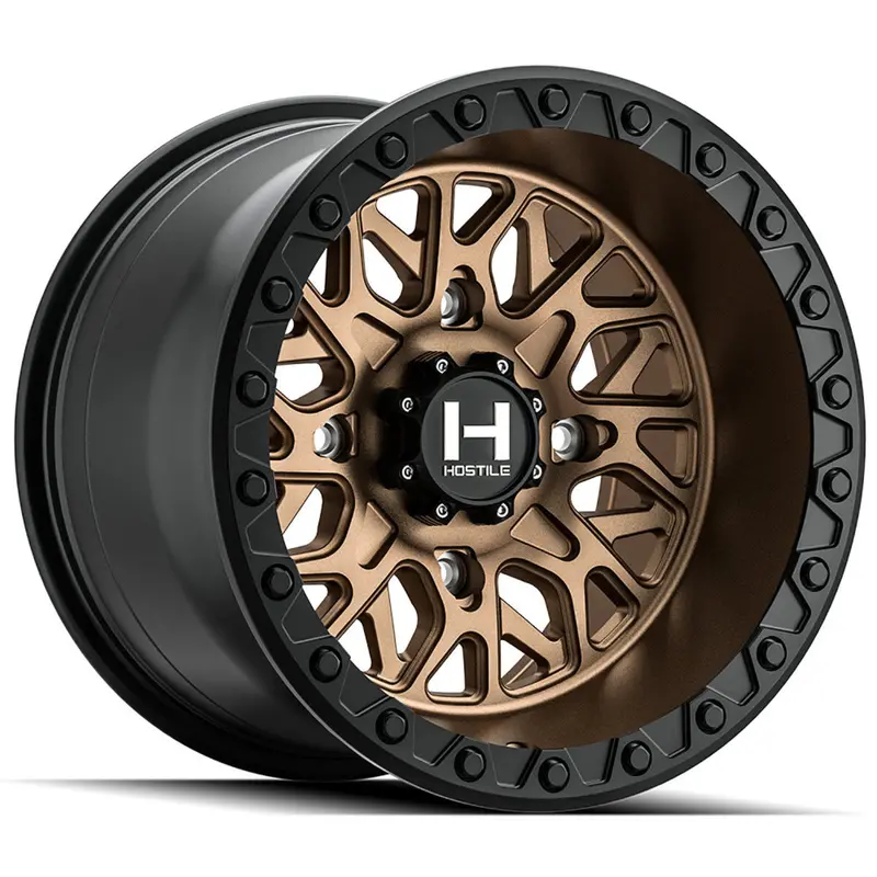 Hostile H133 Glamis 4 Lug Utv Wheel - Matte Bronze 1