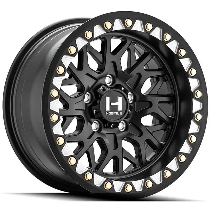 Hostile H333 Glamis 5 Lug Beadlock Wheel - Asphalt 1