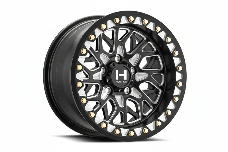Hostile H333 Glamis Beadlock 5 Lug Wheel - Blade Cut 2