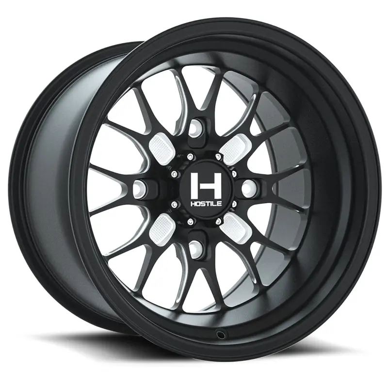 Hostile Hf11 Boost Utv Forged Wheel - Gloss Black Milled 2