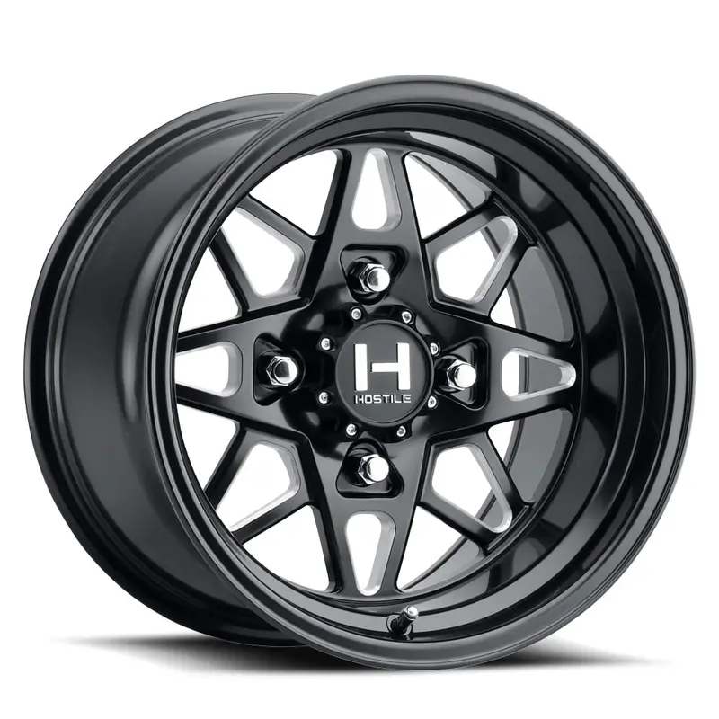 Hostile Hf14 Holeshot Utv Wheel - Satin Black Milled 1