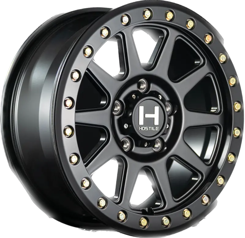 Hostile Hf23 Baja 5 Lug Beadlock Wheel - Satin Black 1