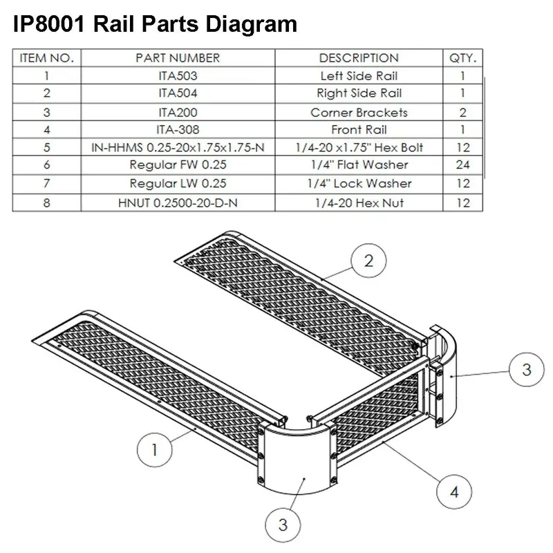 Impact Implements Trailer (Ip8001) Replacement Parts 6