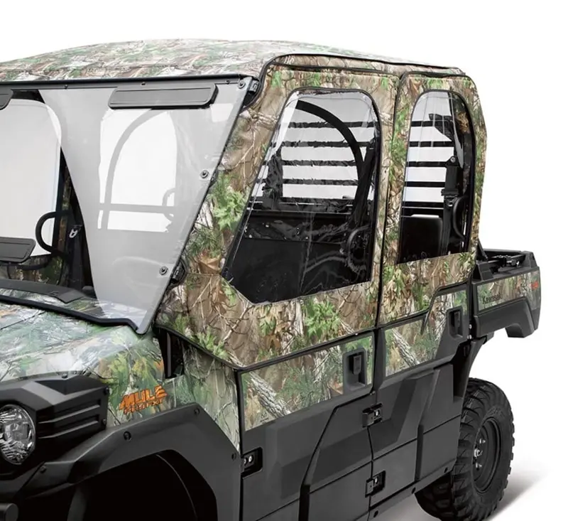 Kawasaki Mule Pro Soft Cab Enclosure - Soft Door Set - Real Tree Xtra Green 2