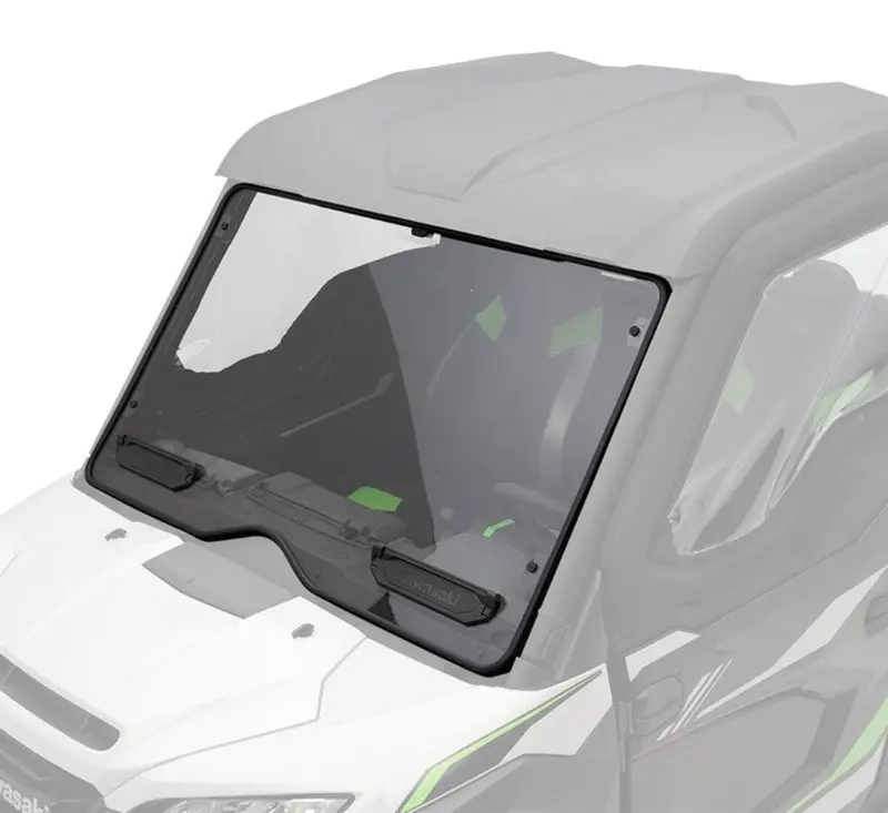 Kawasaki Ridge Crew Hvac Kqr Vented Polycarbonate Fixed Windshield 1