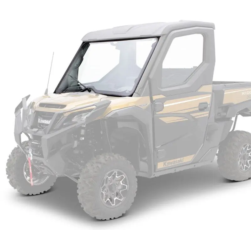 Kawasaki Ridge Glass Fixed Windshield 1