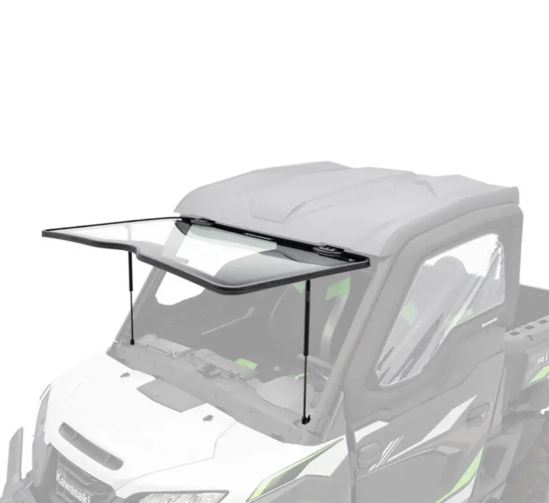 Kawasaki Ridge Glass Flip-Up Windshield 1