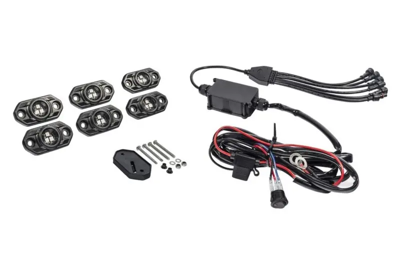 Kc Hilites 5W Flood Beam C-Series Rgb Led 6 Light System - Multi Color/ Use 1