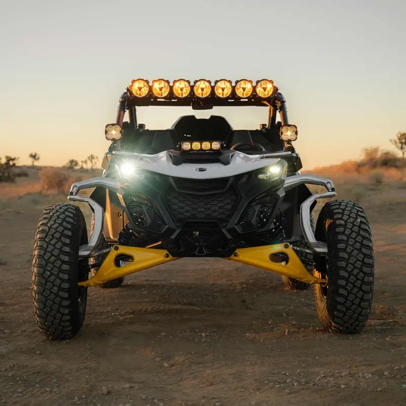 Kc Hilites Can-Am Maverick R A-Pillar Ditch Mount & Lights Bundle 2