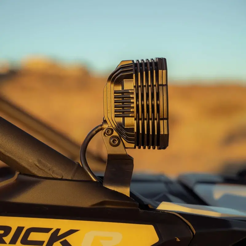 Kc Hilites Can-Am Maverick R A-Pillar Ditch Mount & Lights Bundle 3