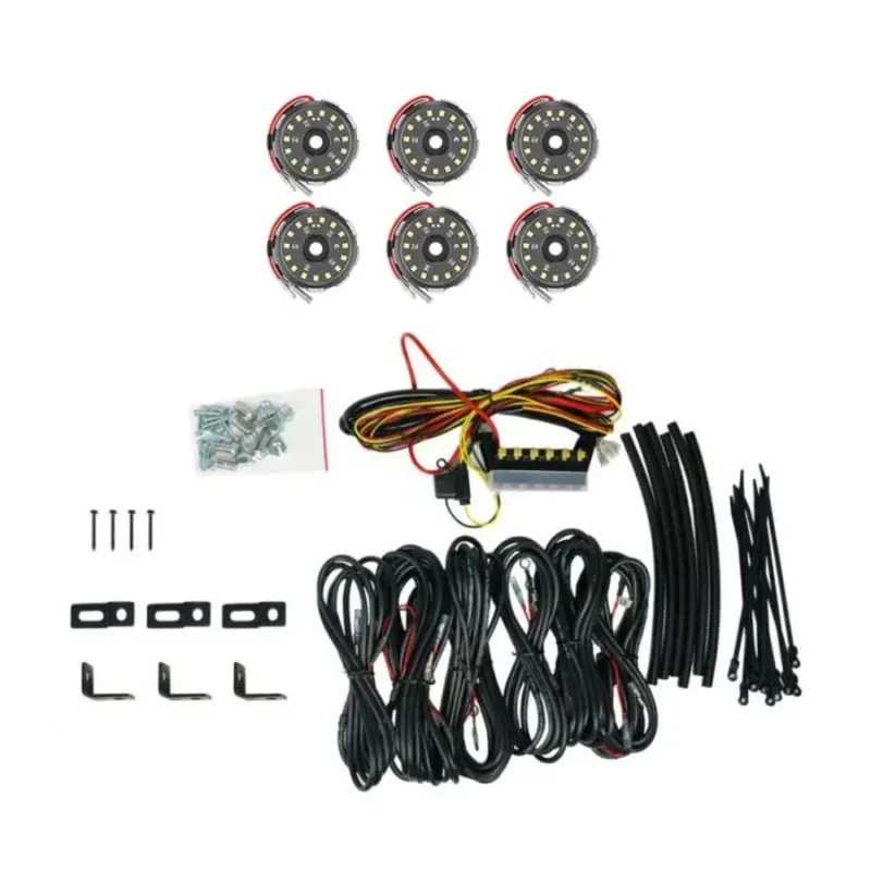 Kc Hilites Cyclone V2 Led 6 Rock Light Kit 1