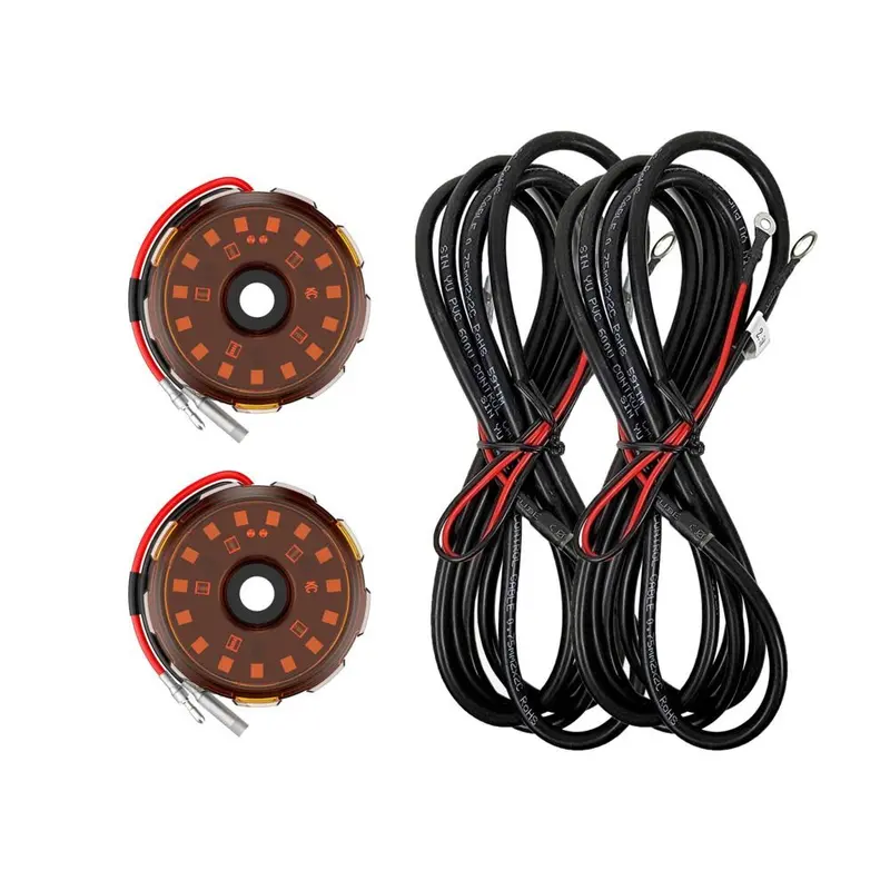 Kc Hilites Cyclone V2 Two Rock Light Kit - Amber 1